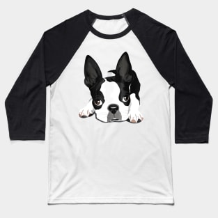 Boston Terrier Puppy Dog Baseball T-Shirt